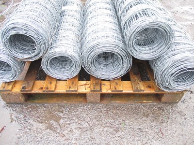 Lot X6 ROLLS OF 3FT GALVANISED SHEEP WIRE