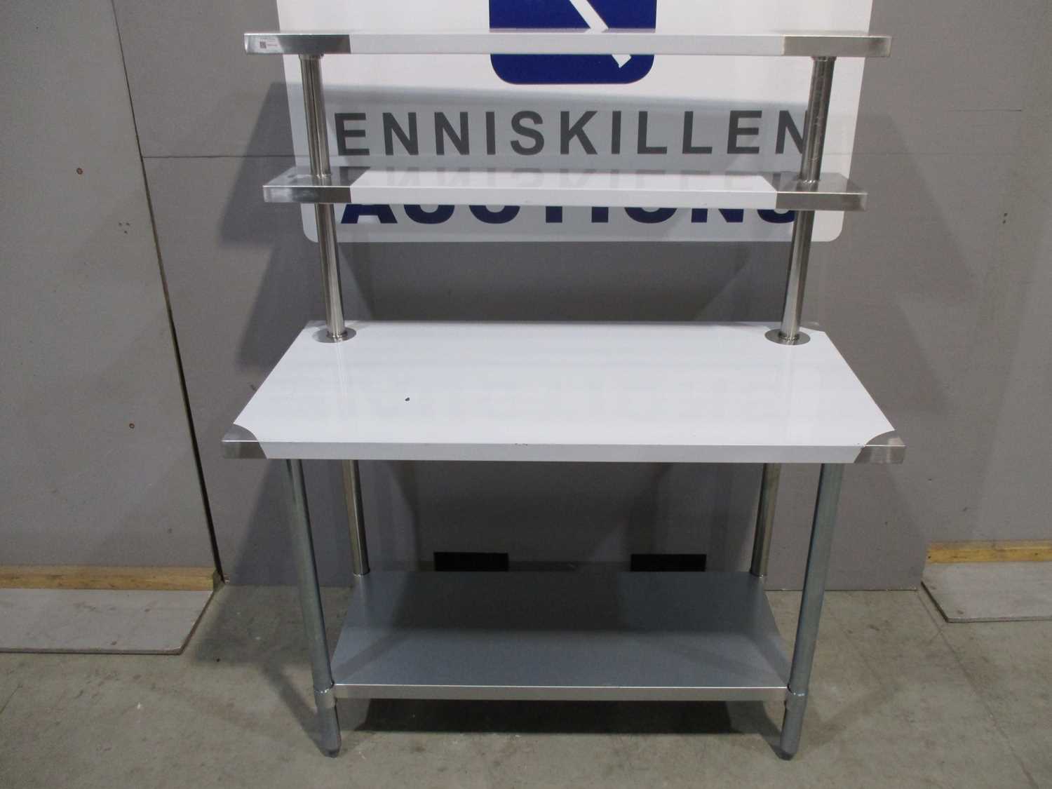 QUATTRO 1200MM STAINLESS STEEL FOOD PREP TABLE WITH