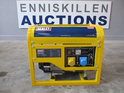 Lot 154 - NEW SEALEY GG2800 PETROL GENERATOR 2800w 110 / 230v 6.5hp