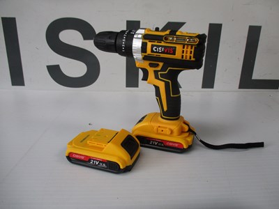 Lot 160 - NEW CORDLESS POWER DRILL WITH X2 BATTERIES, CHARGER AND ACCESSORIES