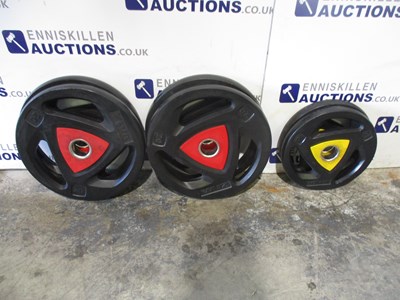 Lot 79 - ZIVA RUBBER COVERED OLYMPIC PLATES - 4X20KG, 2X10KG