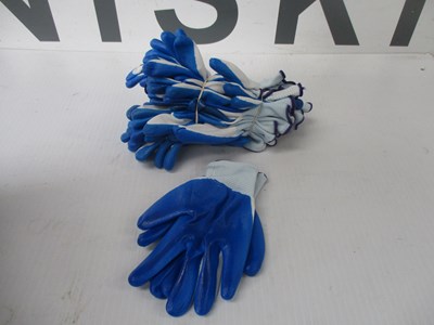 Lot 10 PAIRS OF WORK GLOVES (MEDIUM)