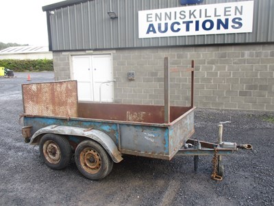 Lot 144 - 8FT X 4FT TWIN AXLE BUILDERS TRAILER