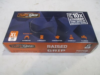 Lot 12 - RAISED GRIP XL DISPOSABLE GLOVES