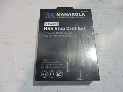 Lot HSS STEP DRILL SET