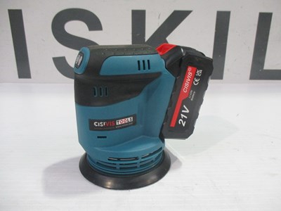 Lot NEW ORBITAL SANDER WITH BATTERY AND ACCESSORIES