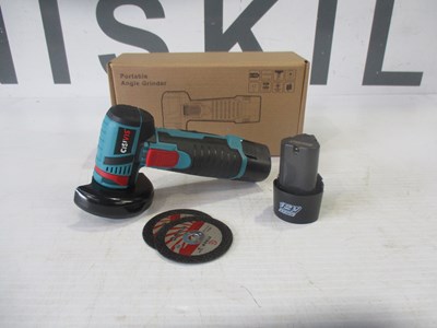 Lot NEW CORDLESS ANGLE GRINDER WITH BATTERY AND DISCS