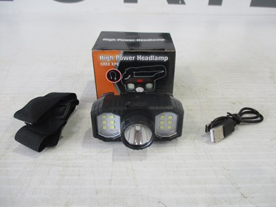 Lot NEW HEAD LAMP { USB CHARGE }