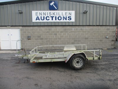 Lot 566 - 10FT X 6.6FT TWIN AXLE TRANSPORT TRAILER