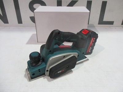 Lot NEW CORDLESS PLANER WITH BATTERY AND CHARGER