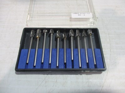 Lot NEW 10 PIECE TUNGSTEN CARBIDE BURR FILES