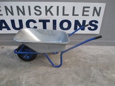 Lot GALVANISED WHEEL BARROW