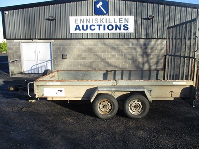 Lot 561 - INDESPENSION 12FT X 6FT TWIN AXLE PLANT TRAILER