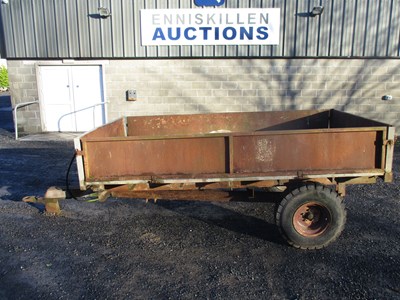 Lot 563 - 9FT X 5FT SINGLE AXLE TRACTOR TIPPING TRAILER