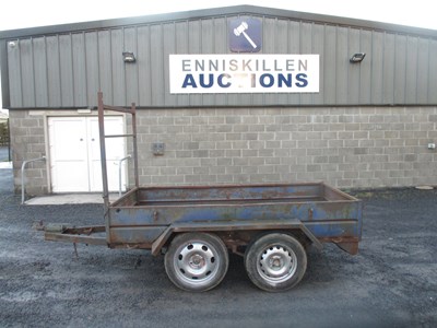 Lot 564 - 8FT X 4FT TWIN AXLE BUILDERS TRAILER