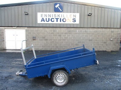 Lot 567 - 7FT X 4FT SINGLE AXLE CAR TRAILER