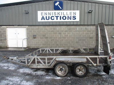 Lot 570 - IFOR WILLIAMS 10FT X 6FT TWIN AXLE PLANT TRAILER